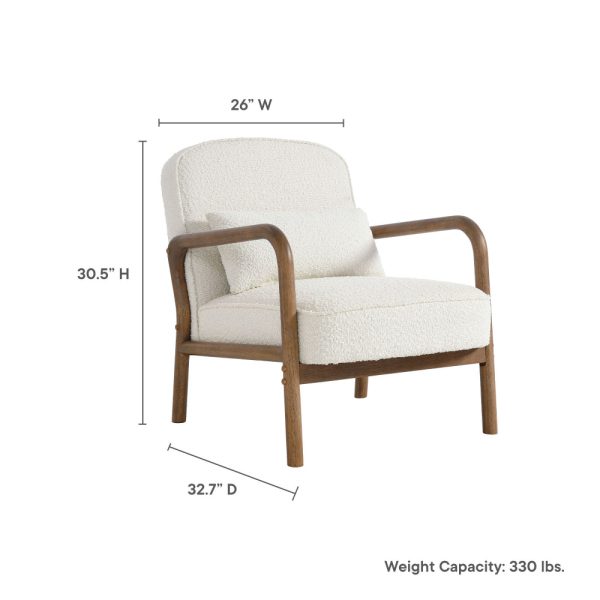Charlie Boucle Upholstered Armchair by Modway Online - Image 3