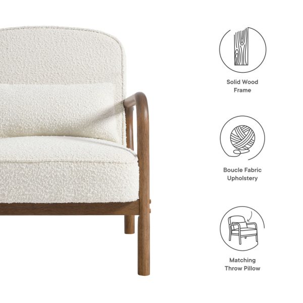 Charlie Boucle Upholstered Armchair by Modway Online - Image 2