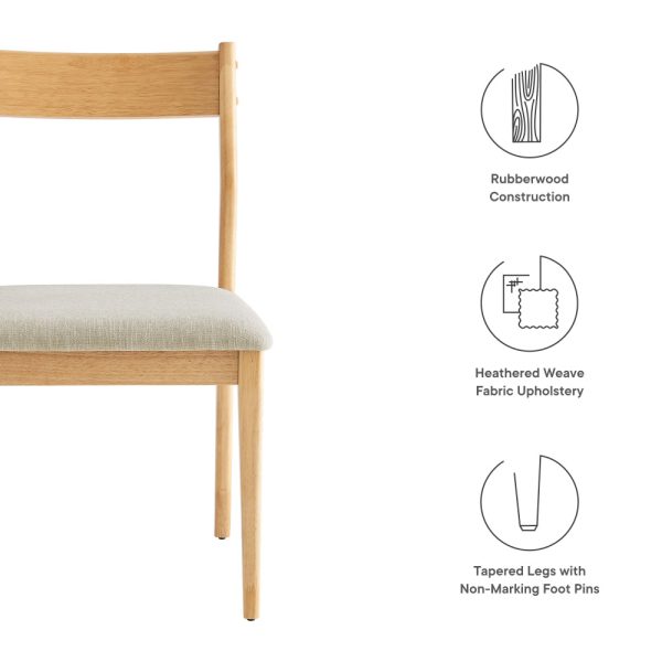 Solara Fabric Wood Dining Side Chairs Set of 2 by Modway Online - Image 3