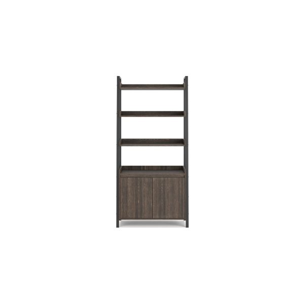 Ashley Zeny Bookcase | 4 Open Shelves with Lower Cabinet | 72  Dark Brown Online - Image 2