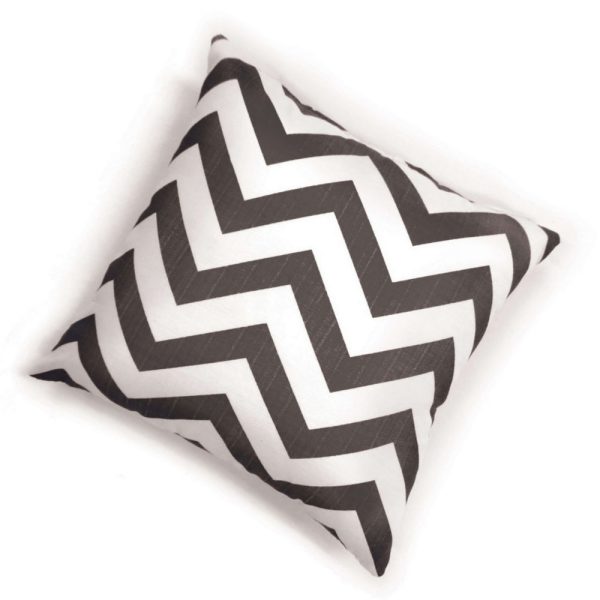 Ezzy Chevron Pattern Throw Pillow Set of 2, 22in Gray White Polyester Discount - Image 3