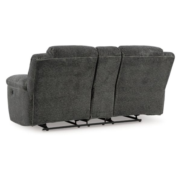 Ashley Briar Manual Double Reclining Loveseat | Dark Gray Polyester | 80  Hot on Sale - Image 4