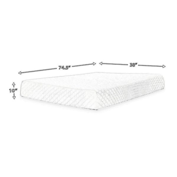 Ashley Jeny Twin Mattress | Firm Memory Foam | Stretch Cover | 10  Cooling Online - Image 5