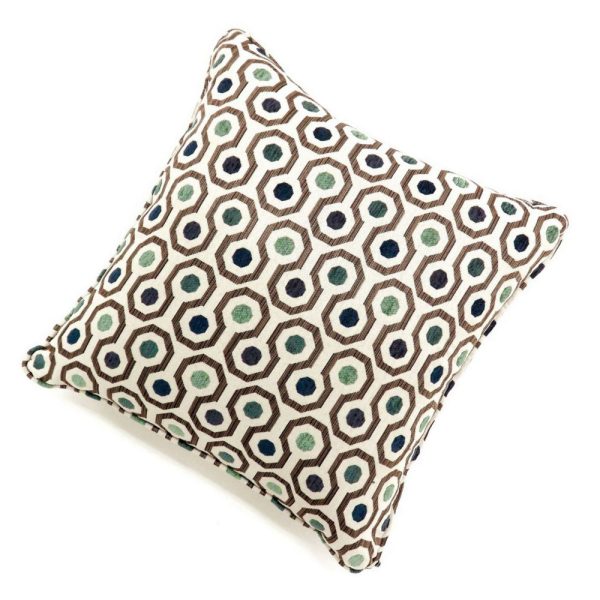 Tonks Accent Pillow Set of 2, Frieze Dot Patterns, 22 Inch Gray Fabric Online now - Image 3