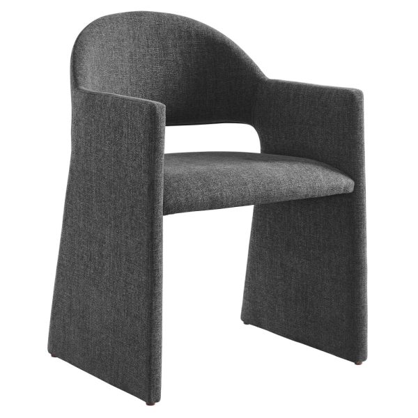 Talia Upholstered Fabric Dining Armchair by Modway For Sale
