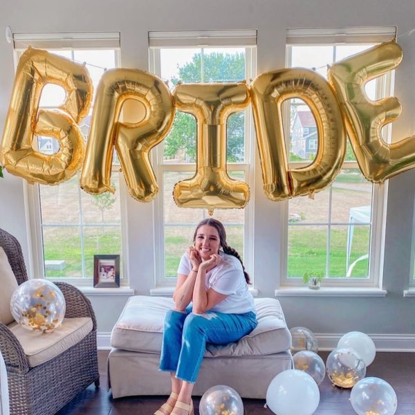 Jumbo 32  BRIDE Balloon Letter Kit Fashion