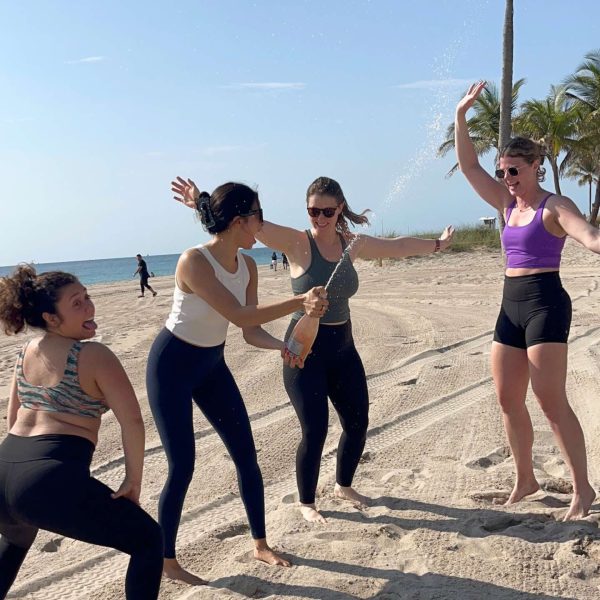Namaste Then Rosé Yoga Class with BAD GIRLS YOGA Hot on Sale - Image 3