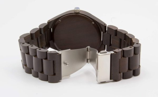 Personalized Grande Wooden Watch | Black Online - Image 3
