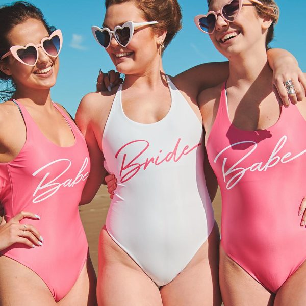 Reversible Bride s Babes Bachelorette Party Swimsuits For Discount