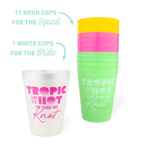 Tropic Like It s Hot Party Cups (12 pack) Cheap - Image 3