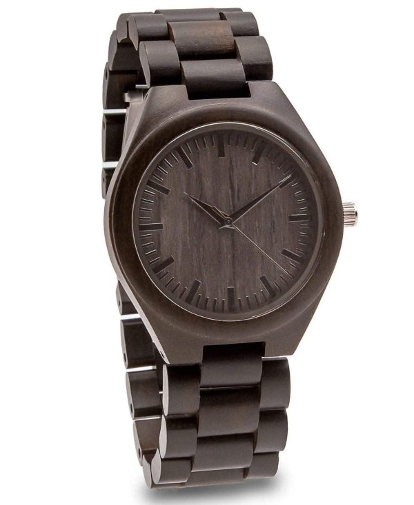 Personalized Grande Wooden Watch | Black Online