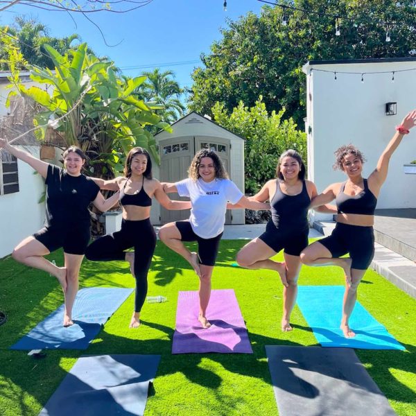 Namaste Then Rosé Yoga Class with BAD GIRLS YOGA Hot on Sale - Image 4