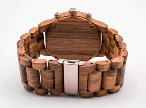 Personalized Multa Wooden Watch | Brown Online now - Image 3
