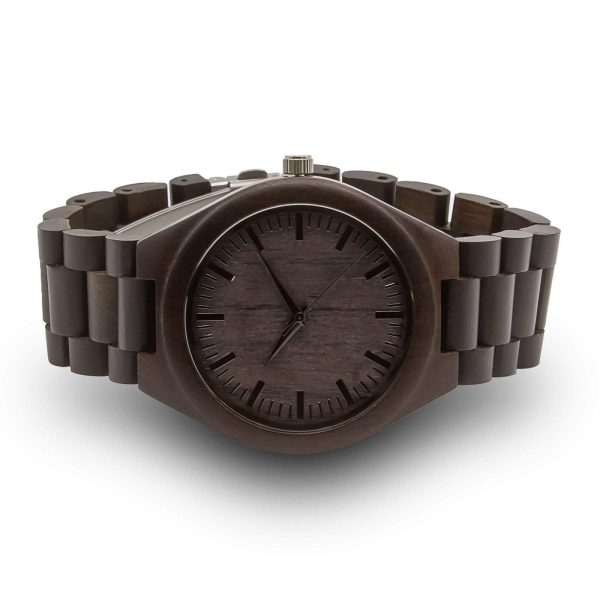 Personalized Grande Wooden Watch | Black Online - Image 2