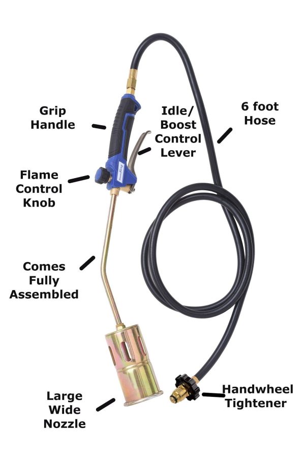 Flame King Propane Torch Weed Burner with Blast Trigger 320,000 BTU Hot on Sale - Image 3