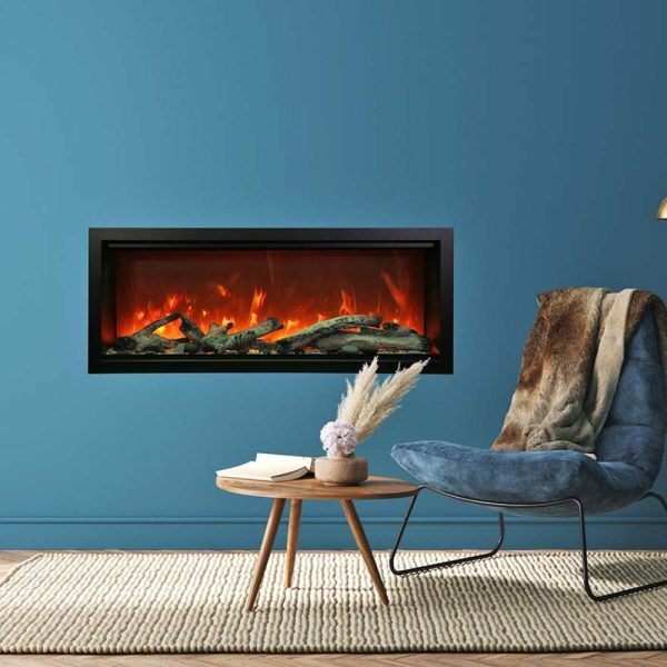 Amantii SYMMETRY Bespoke Extra Tall Built-In Smart Electric Fireplace with Sound Fashion - Image 2