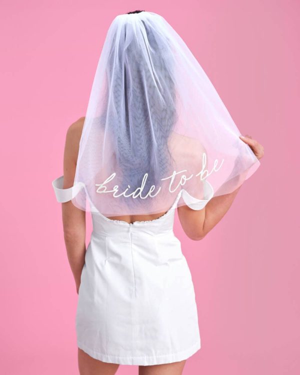 Bride To Be Embroidered Veil Online - Image 5