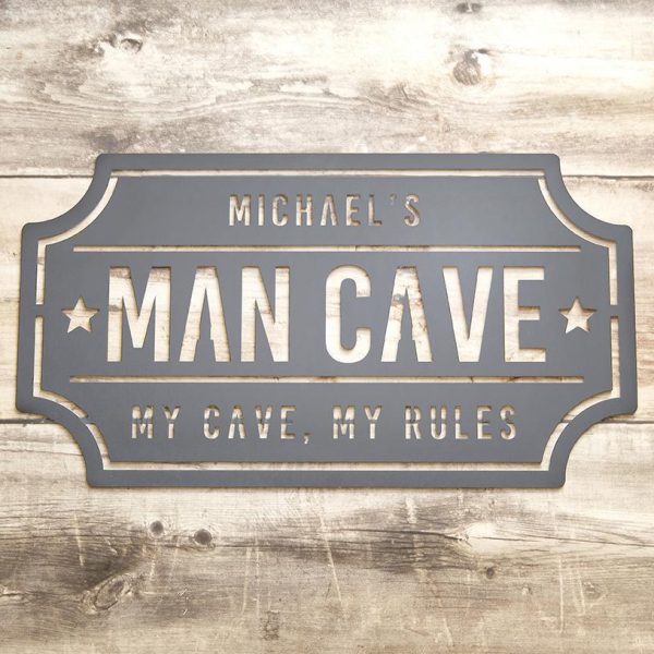 Custom Man Cave Metal Sign Online now - Image 2
