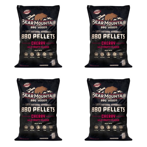 Bear Mountain BBQ All Natural Hardwood Cherry Smoker Pellets, 20 lbs (4 Pack) Cheap