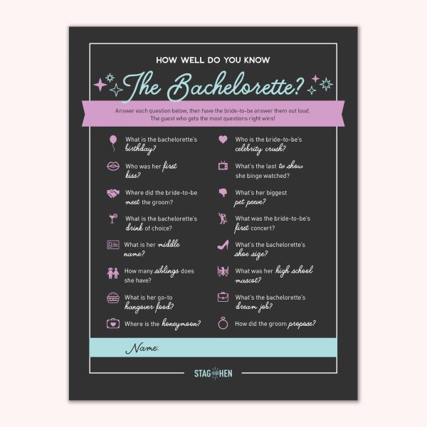 Bride s Last Disco Party Games | Printable PDFs Fashion - Image 3