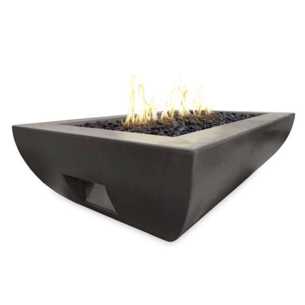American Fyre Designs Bordeaux 50-Inch Rectangular Concrete Gas Fire Bowl Online Hot Sale - Image 3