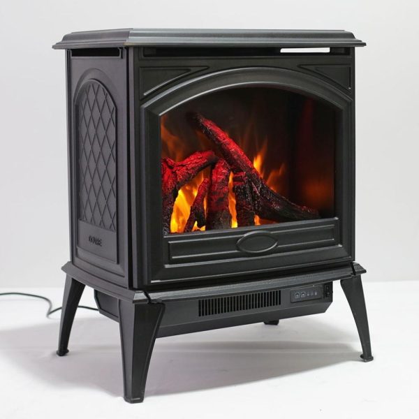 Sierra Flame Cast Iron Free Standing Electric Fireplace Supply - Image 5