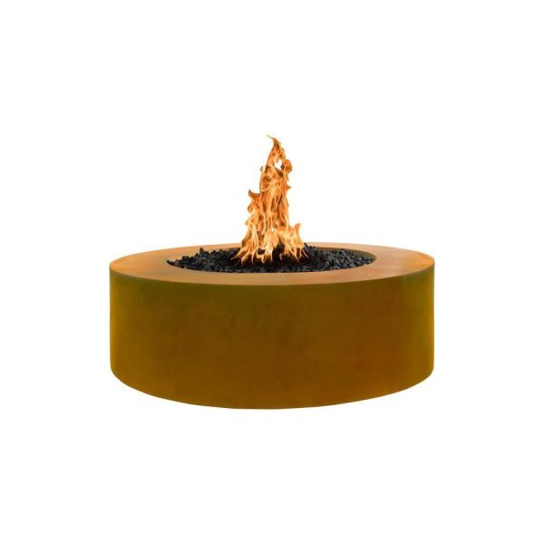 Top Fires Unity Round Corten Steel Gas Fire Pit - Match Lit Online Hot Sale