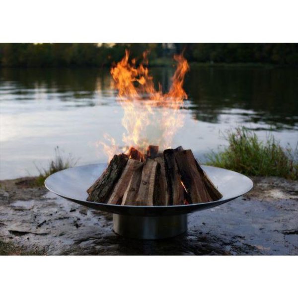 Fire Pit Art Bella Vita 46-Inch Handcrafted Stainless Steel Fire Pit (BV46) For Discount - Image 4