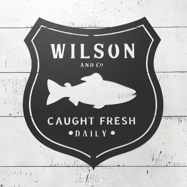 Custom Metal Fishing Sign Cheap