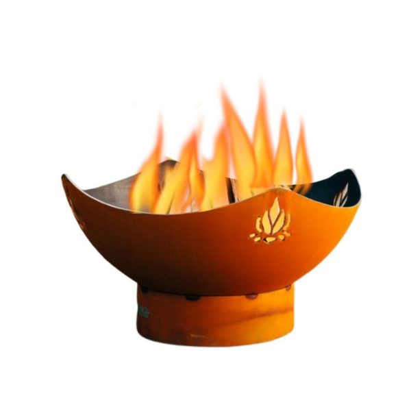 Fire Pit Art Namaste 36-Inch Handcrafted Carbon Steel Gas Fire Pit Supply