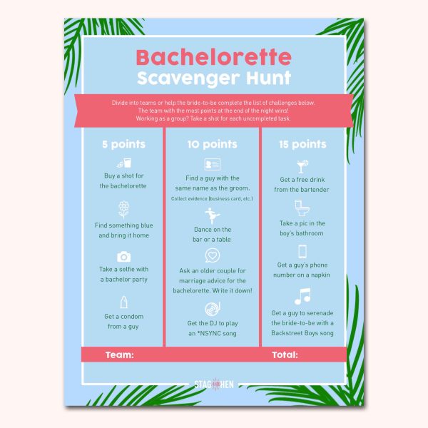 Beach Bachelorette Party Games | Printable PDFs Cheap - Image 4