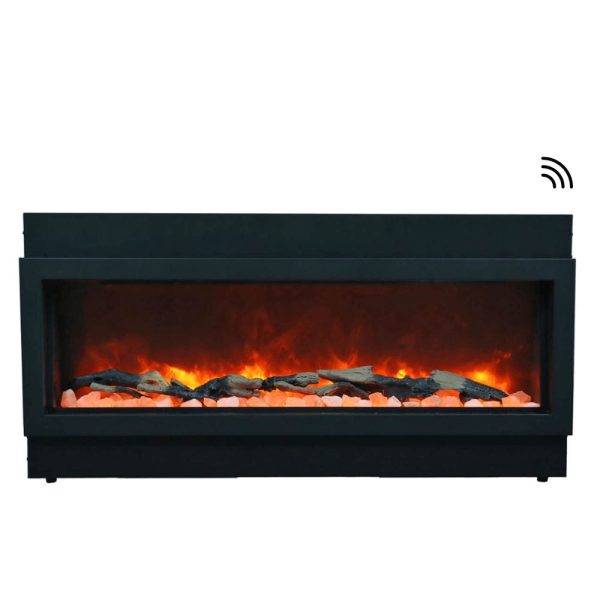 Amantii Panorama XT 72-Inch Indoor Outdoor Smart Electric Fireplace (BI-72-DEEP-XT) For Sale