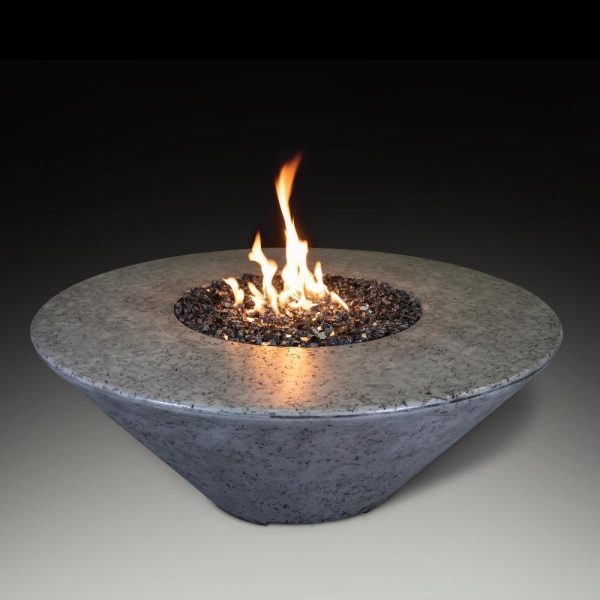 Athena Olympus 44-Inch Round Concrete Gas Fire Pit Table For Cheap