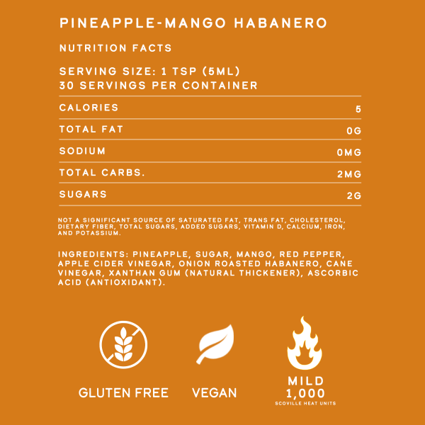 Pineapple Mango Habanero Hot Sauce (12 pk Case) Online - Image 3