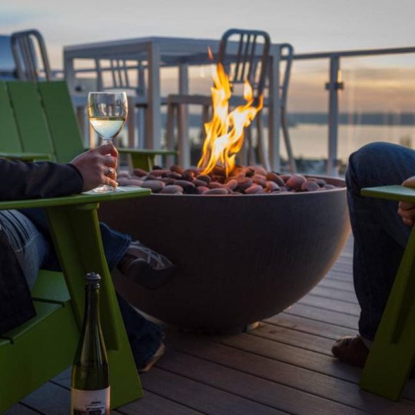 Solus Hemi 48-Inch Round Ultra High Performance Concrete Gas Fire Pit Cheap - Image 2