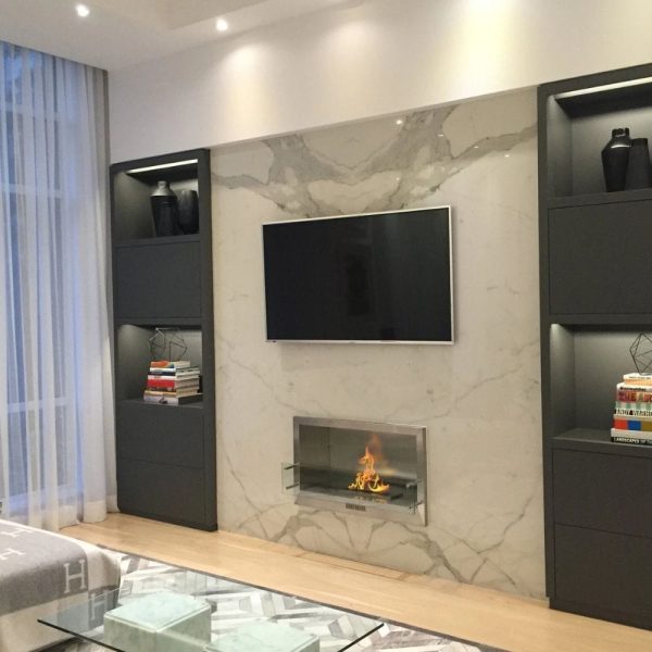 The Bio Flame 38-Inch Smart Firebox SS - Built-in Ethanol Fireplace Hot on Sale - Image 3