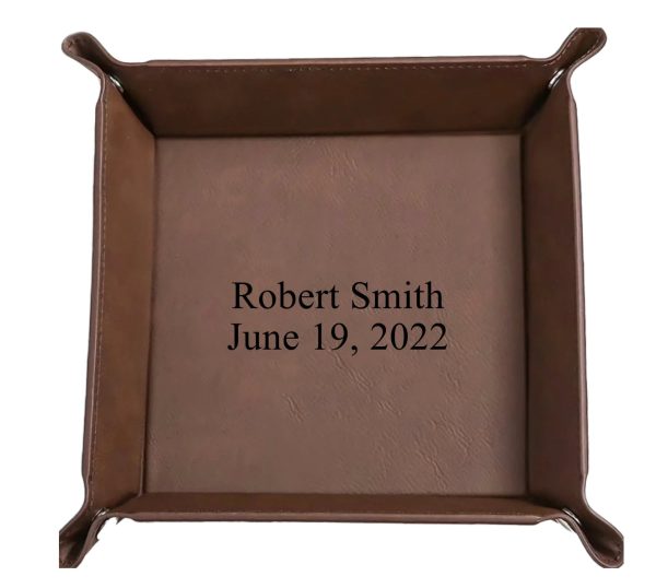 Personalized Dark Brown Snap Up Tray Online now - Image 4