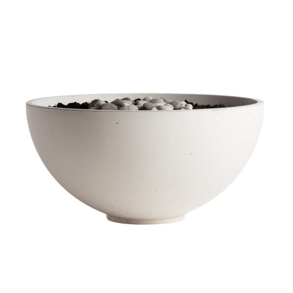 Solus Hemi 48-Inch Round Ultra High Performance Concrete Gas Fire Pit Cheap