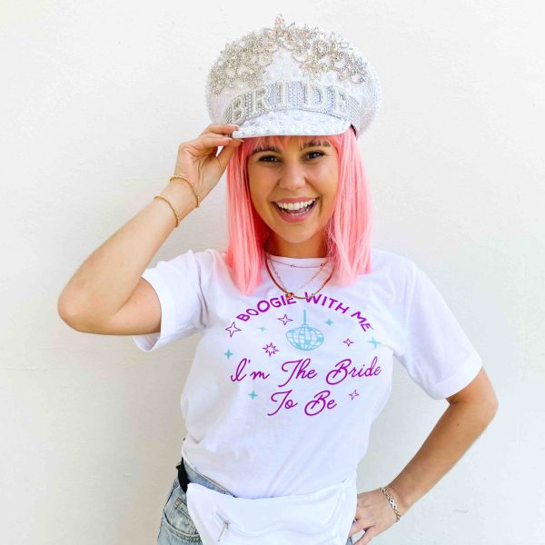 Boogie With Me, I m The Bride To Be - Disco Tees For Cheap - Image 5