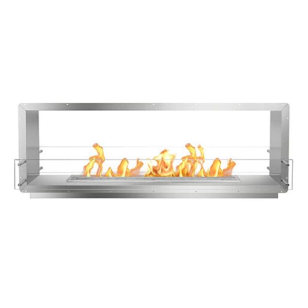 The Bio Flame 72-Inch Smart Firebox DS -See-Through Ethanol Fireplace Online Hot Sale
