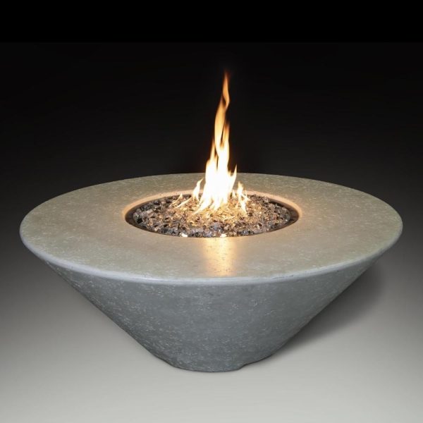 Athena Olympus 44-Inch Round Concrete Gas Fire Pit Table For Cheap - Image 5
