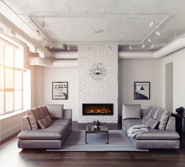 Amantii SYMMETRY Built-in Electric Fireplace with Two Flame Styles and Touchpad Discount - Image 4