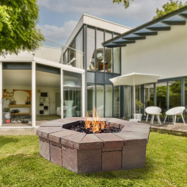 Warming Trends Ready to Finish Octagon Gas Fire Pit, Sizes: 42  - 60  Wide Online Sale - Image 2
