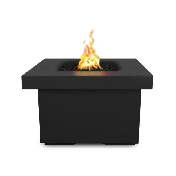 Top Fires Ramona 36-Inch Square GFRC Gas Fire Pit Table - Match Lit For Sale