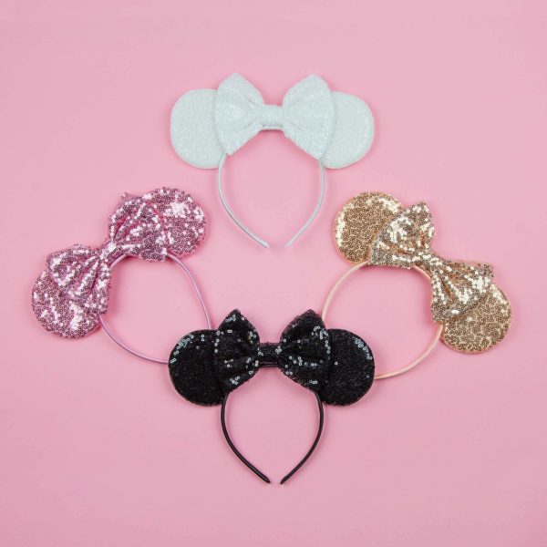 Sequin Minnie Mouse Headband Veil For Discount - Image 3