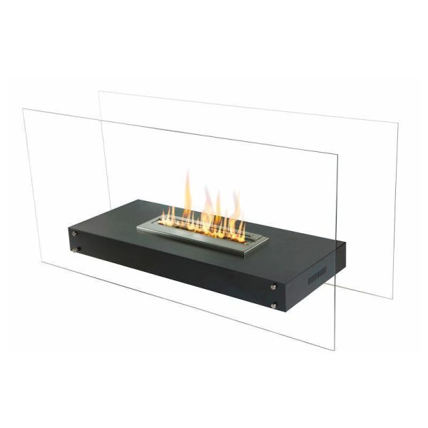 The Bio Flame Evoque 35-Inch Free Standing Glass Ethanol Fireplace Online now