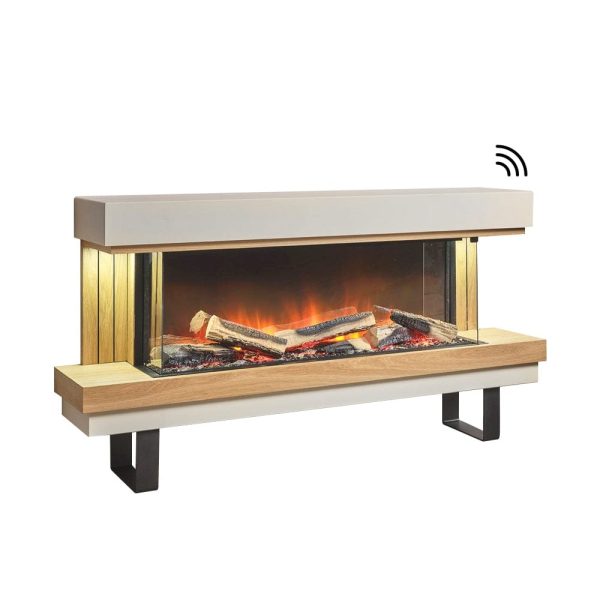 Flamerite Elara Suite 56-Inch Free Standing Electric Fireplace with Legs (FLR-FP-SUITE-ELARALGS) Cheap