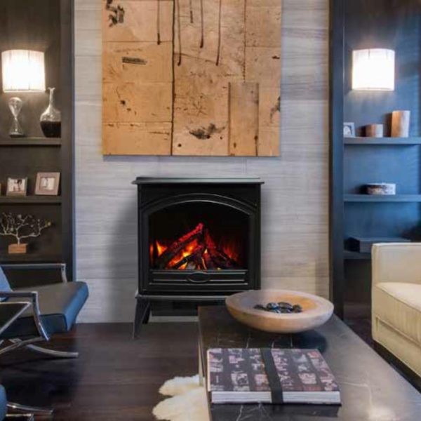 Sierra Flame Cast Iron Free Standing Electric Fireplace Supply - Image 2