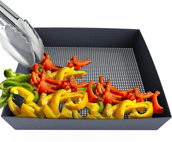 Kona Nonstick Mesh Basket- Grill, Smoke, or Bake Fruit, Veggies, Nuts Cheap