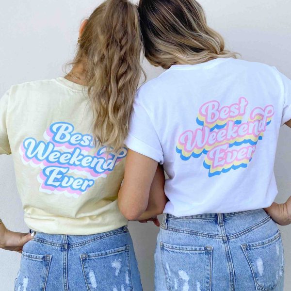 Best Weekend Ever Pocket Tees For Cheap